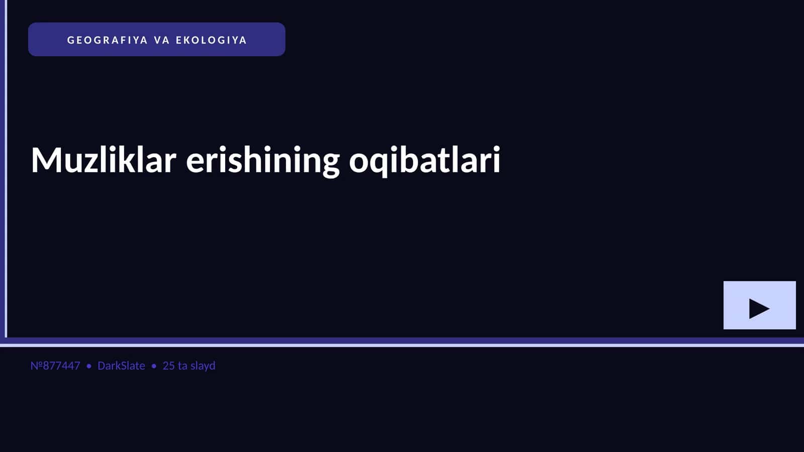 Muzliklar erishining oqibatlari 1