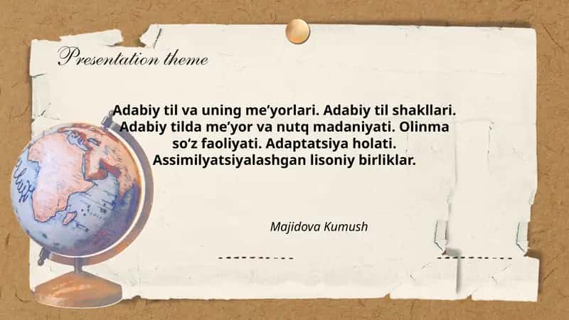 Adabiy til va uning meʼyorlari 1