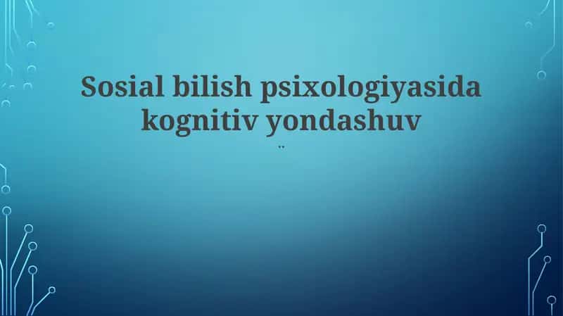 Atributsiya nazariyasi 1