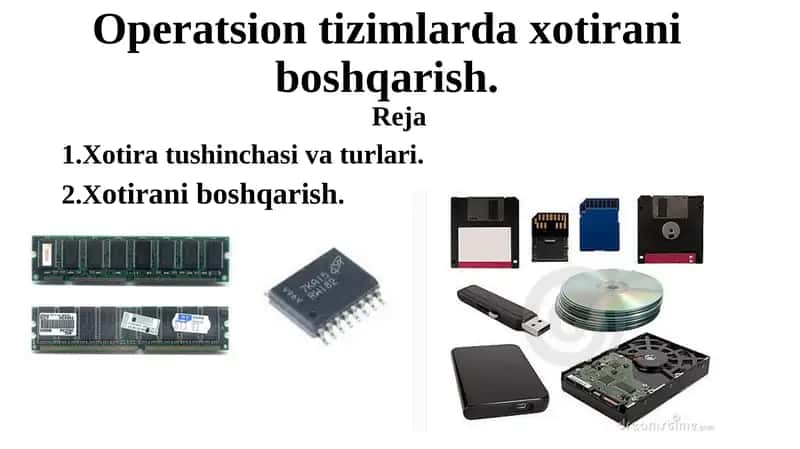 Operatsion tizimlarda xotirani boshqarish 1