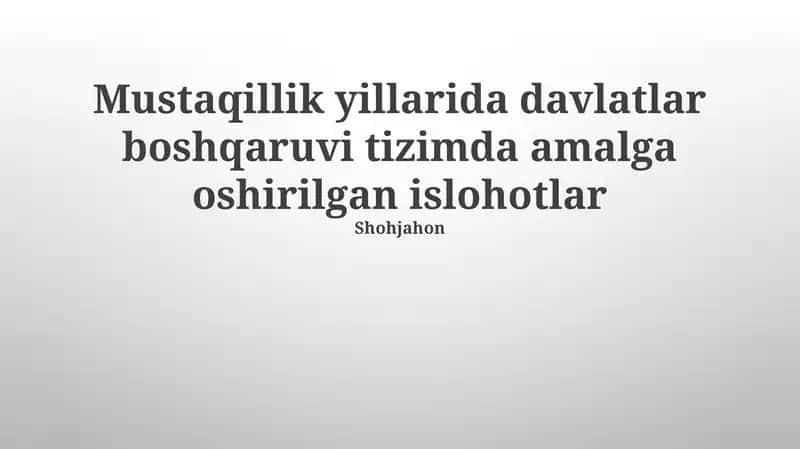 Savollar va test savollar 1