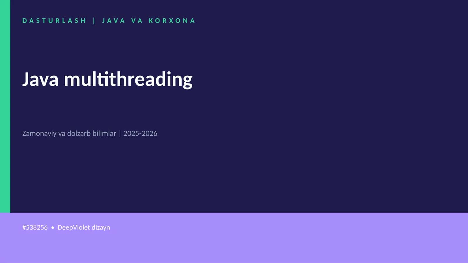 Java multithreading 1