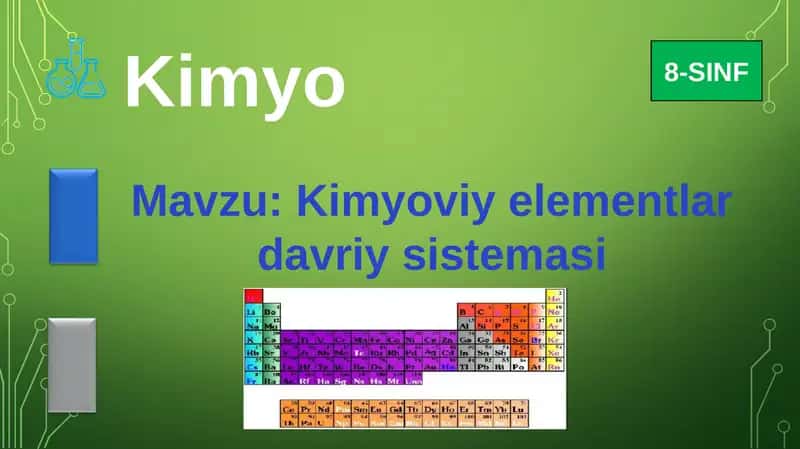 Kimyoviy elementlar davriy sistemasi 1