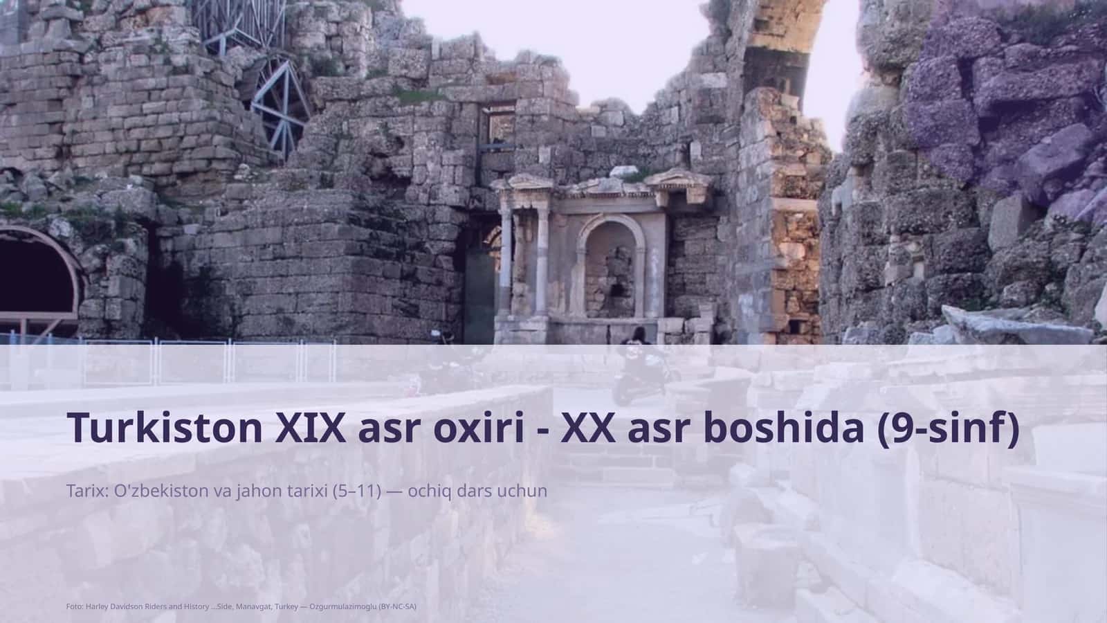 Turkiston XIX asr oxiri - XX asr boshida (9-sinf) 1