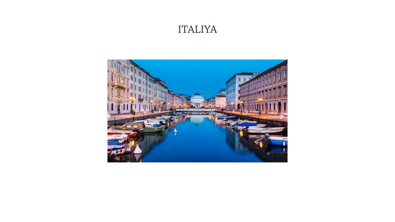 ITALIYA Kirish 1