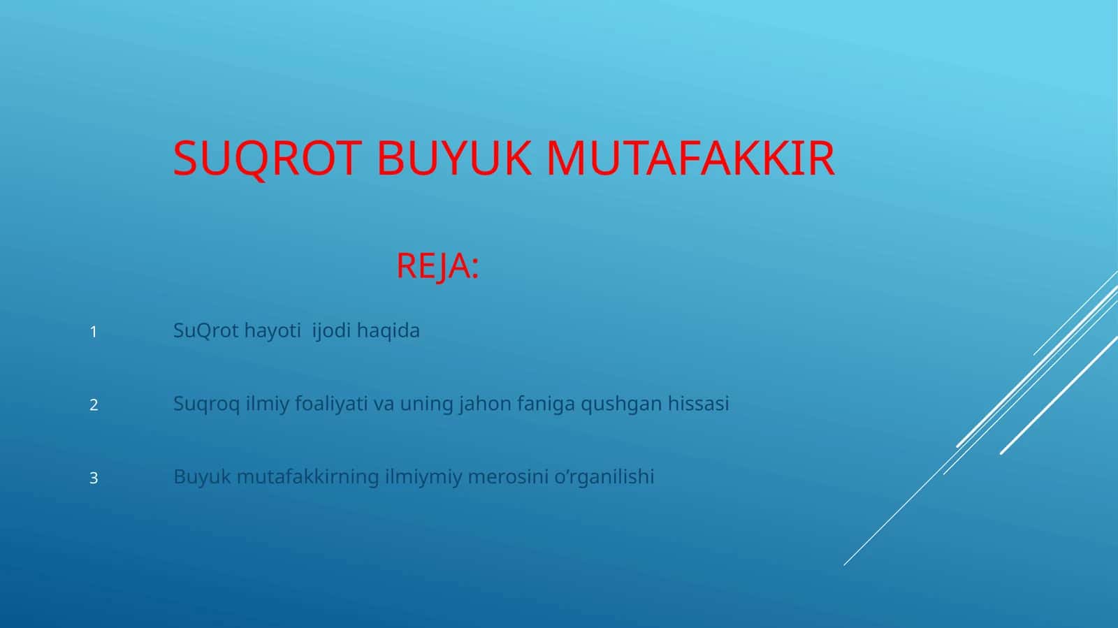 SUQROT BUYUK MUTAFAKKIRREJA 1