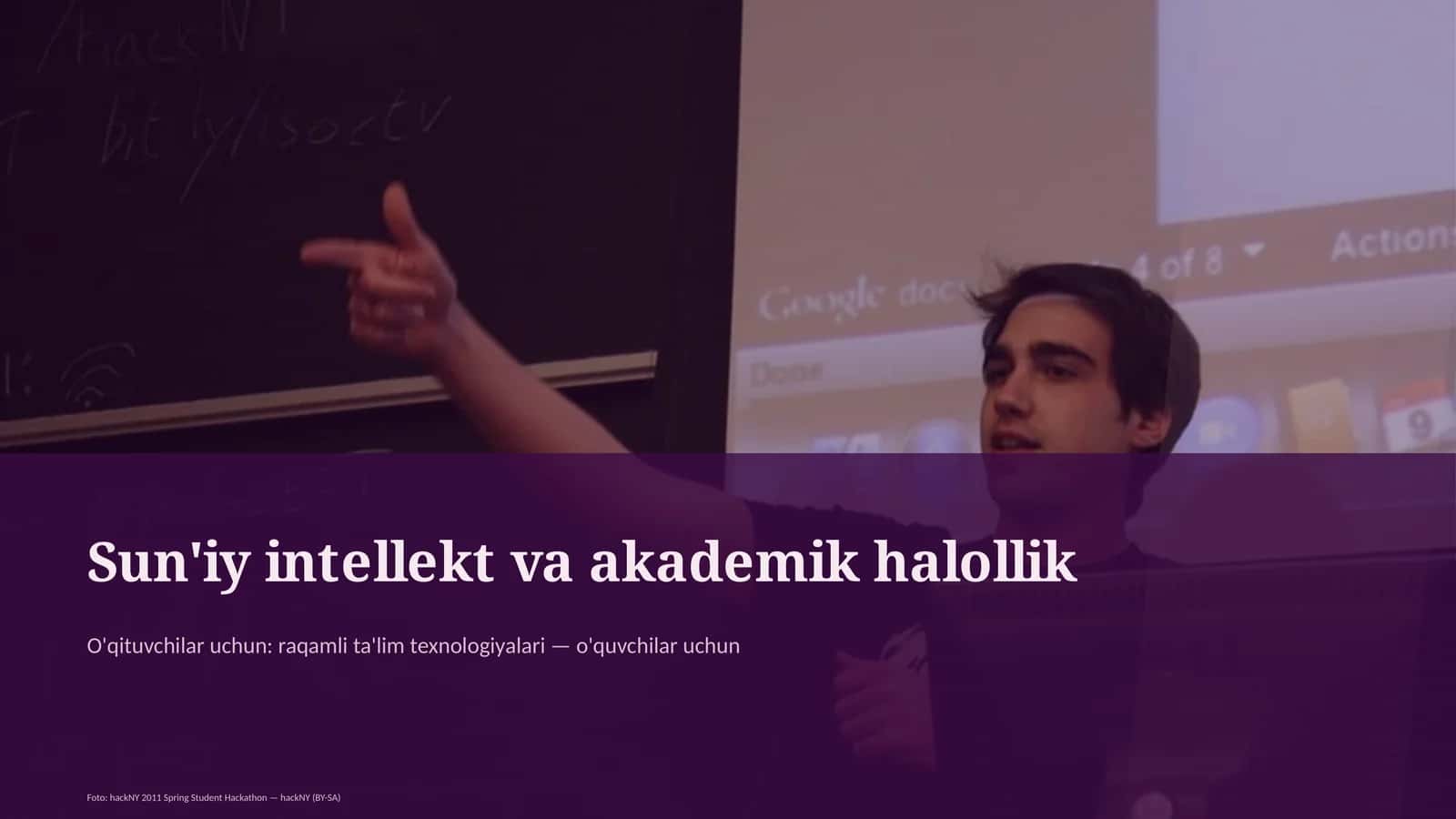 Sun'iy intellekt va akademik halollik 1