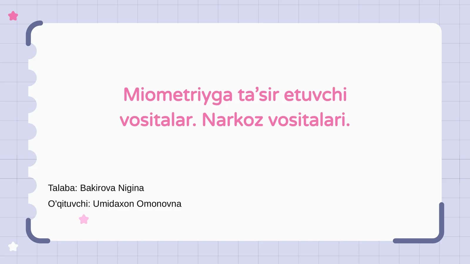 Miometriyga ta’sir etuvchi vositalar 1