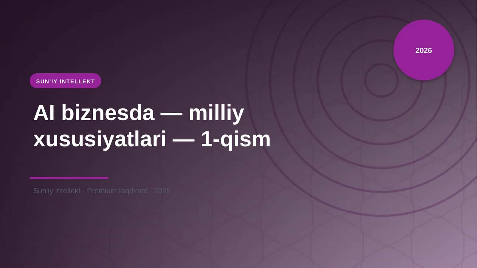 SUN'IY INTELLEKT 1