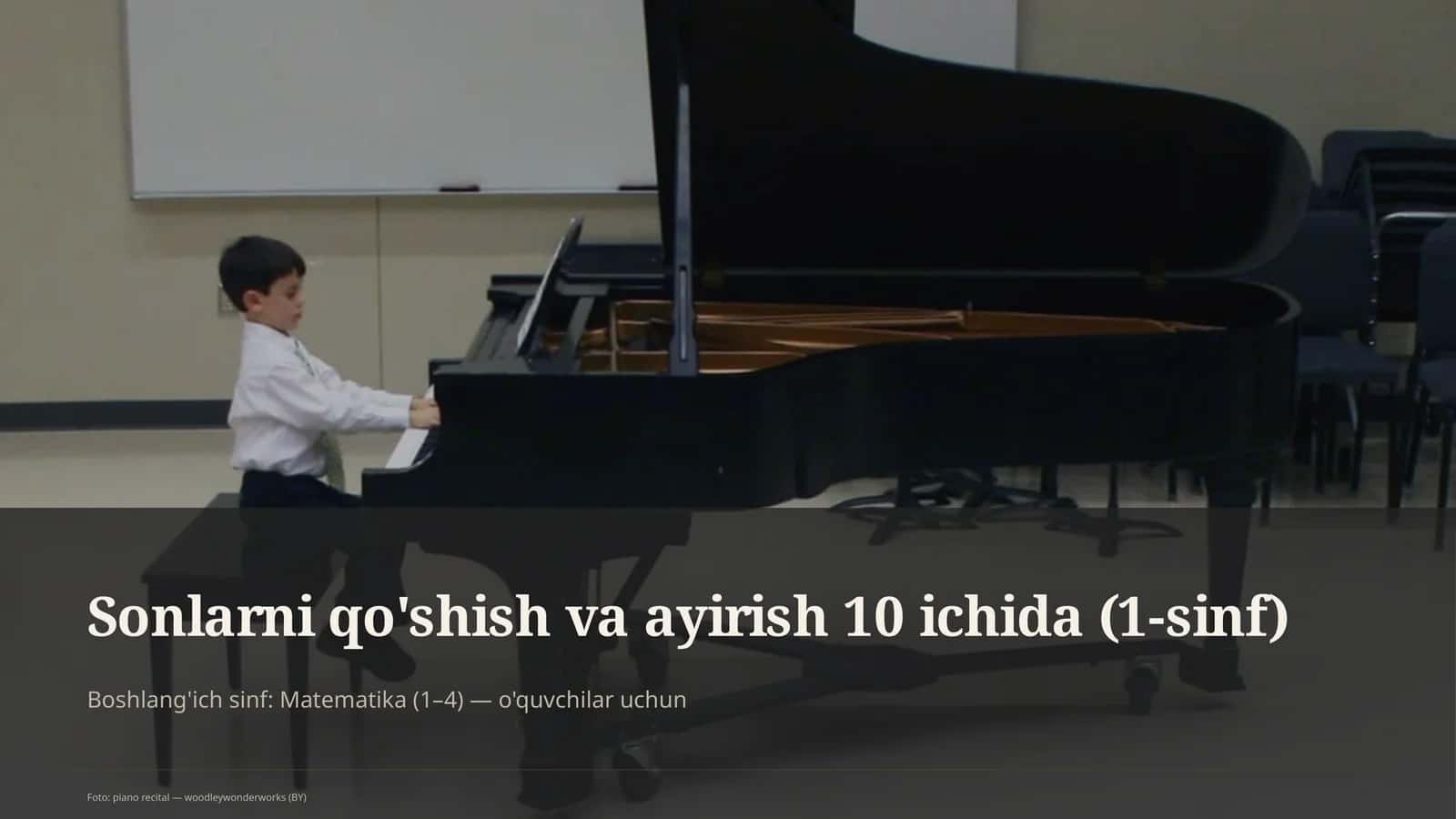 Sonlarni qo'shish va ayirish 10 ichida (1-sinf) 1