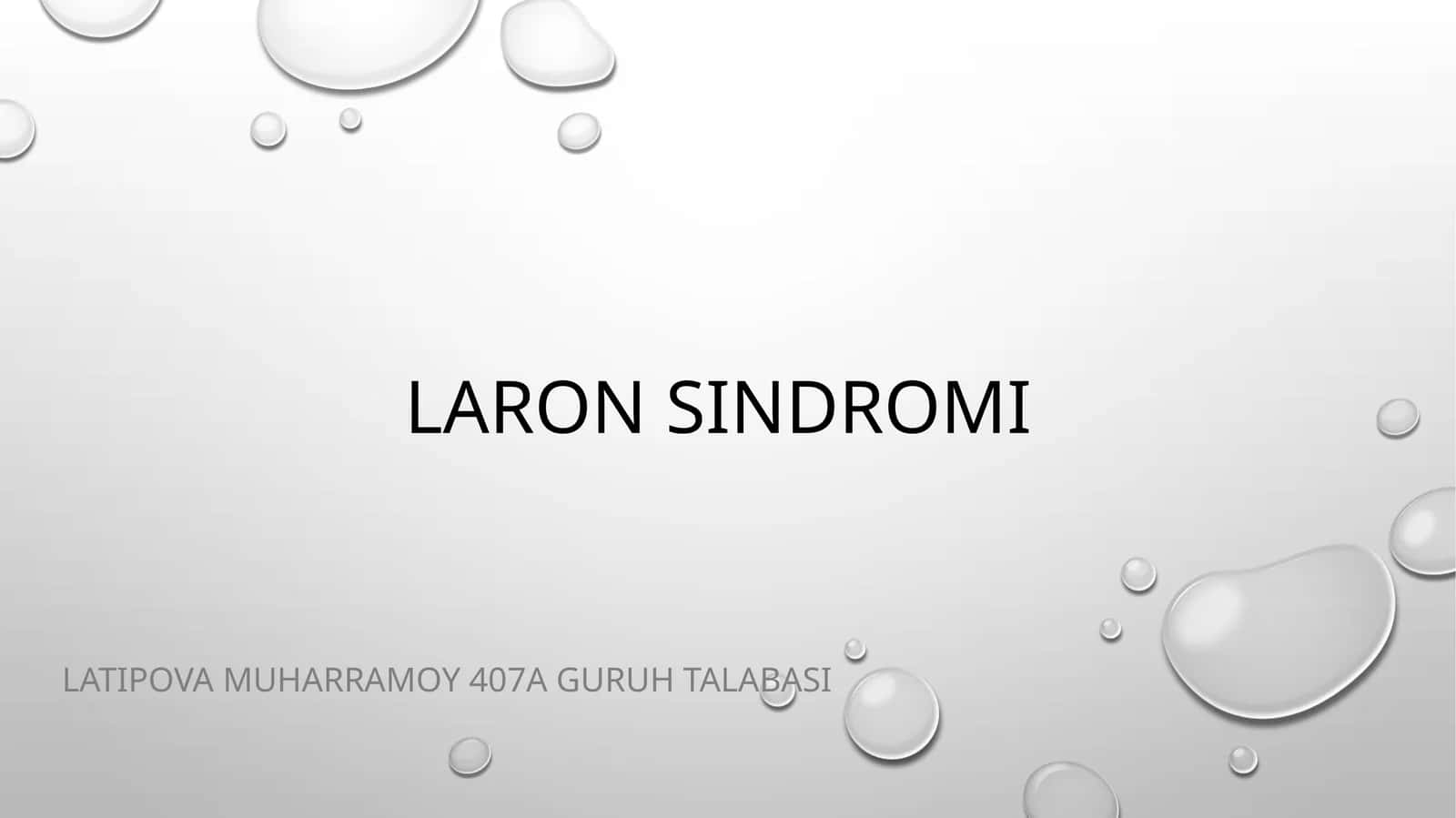 Laronsindromi 1