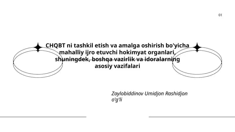 CHQBT ni tashkil etish va amalga oshirish bo'yicha mahalliy ijro etuvchi hokimyat organlari 1