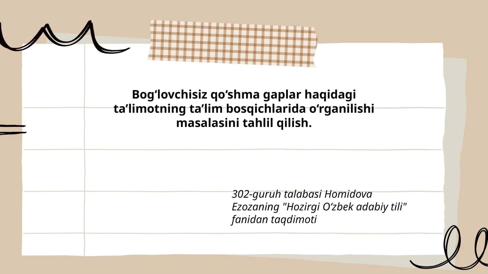 Hozirgi O‘zbek adabiy tili 1