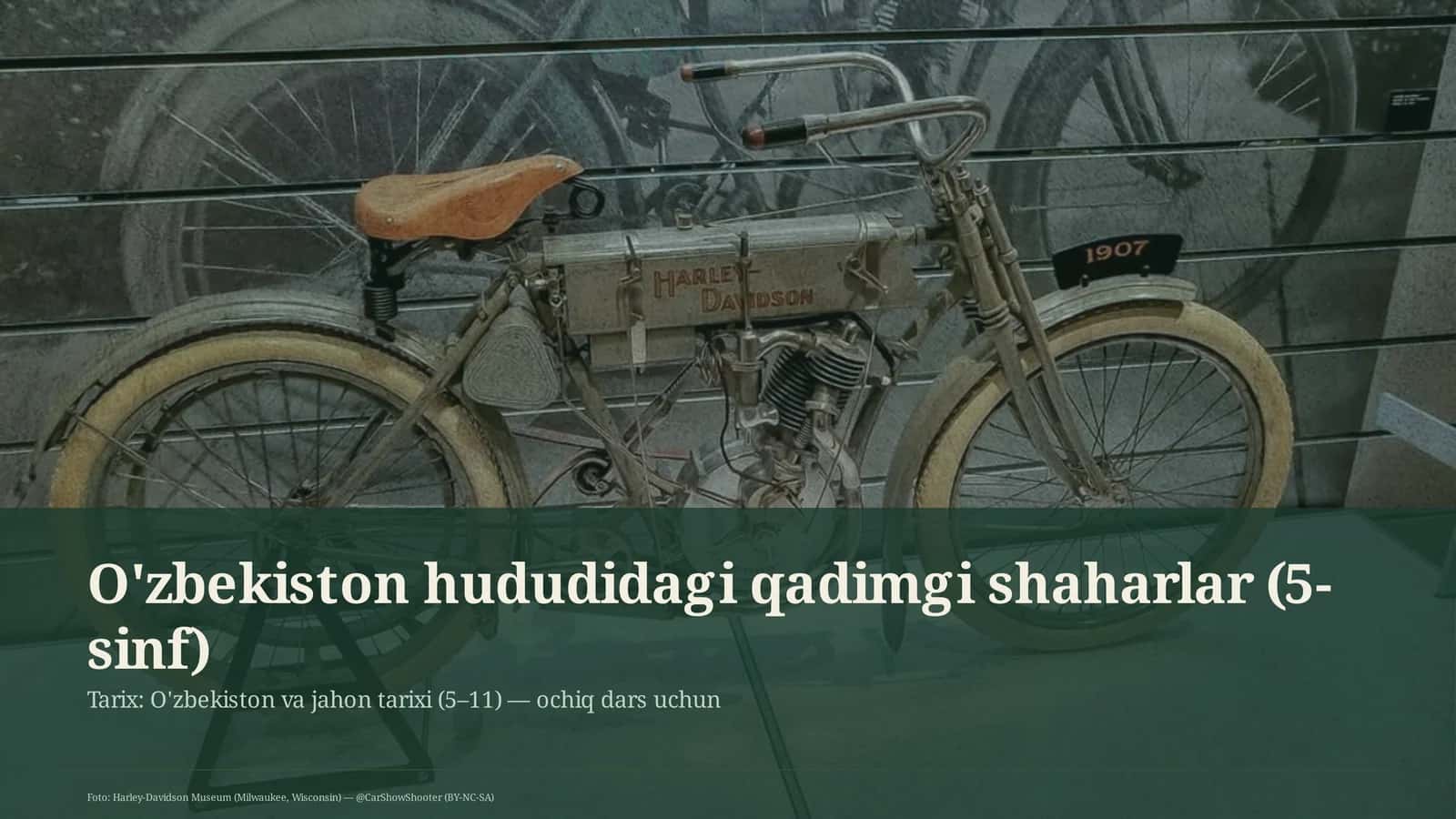 O'zbekiston hududidagi qadimgi shaharlar (5-sinf) 1