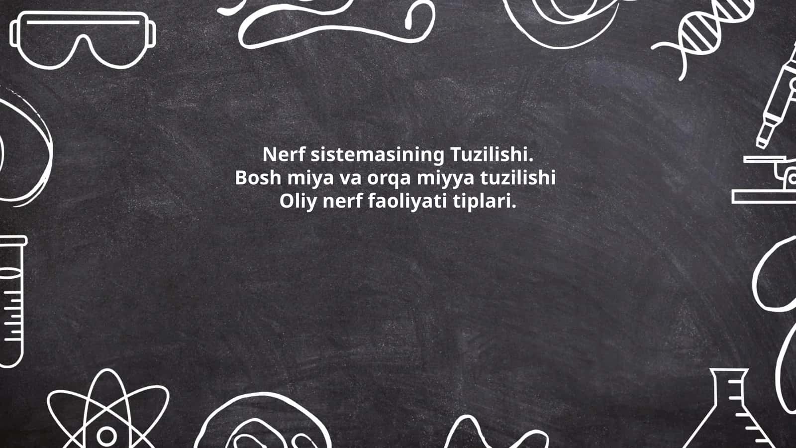 Nerf sistemasining Tuzilishi 1