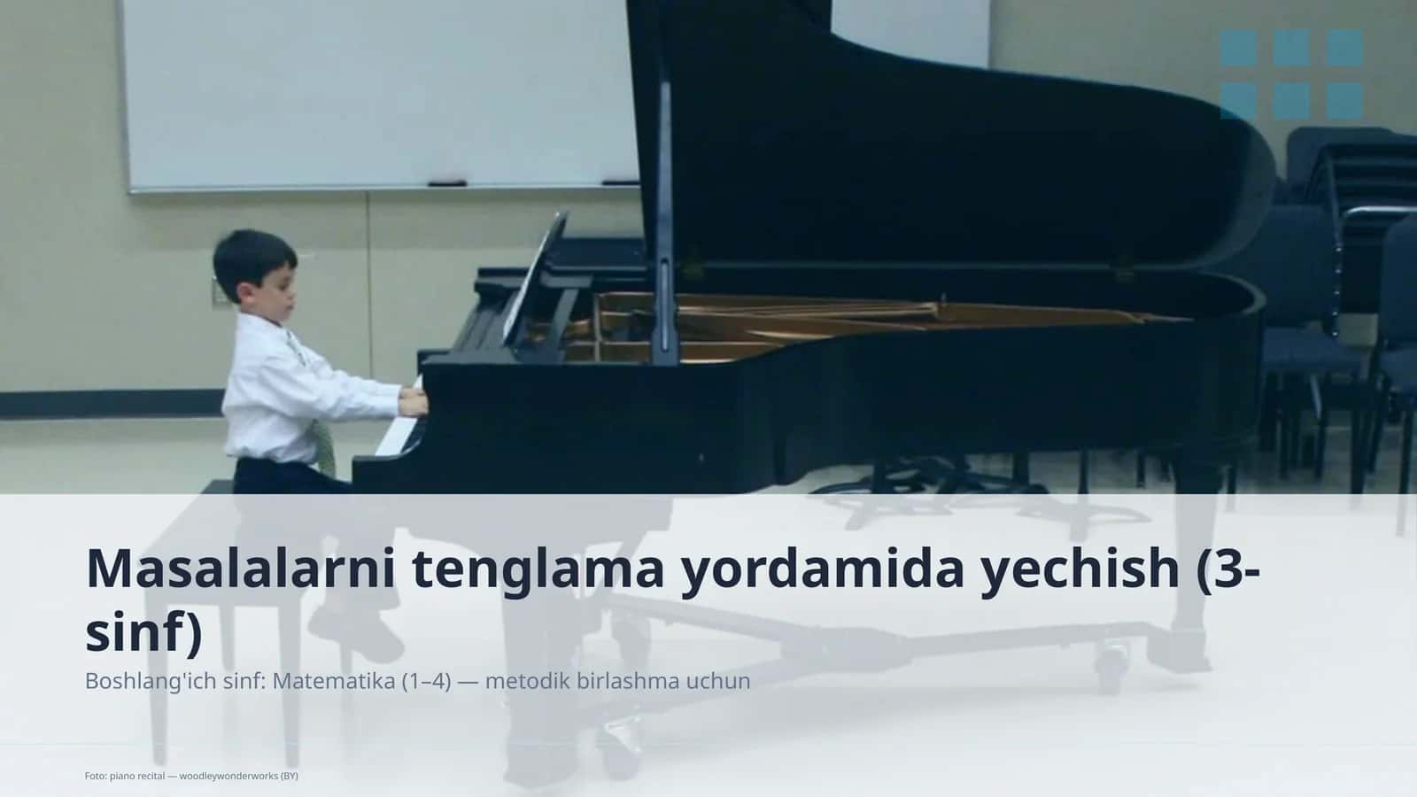 Masalalarni tenglama yordamida yechish (3-sinf) 1