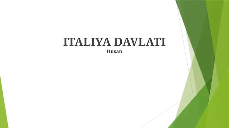 ITALIYA DAVLATI 1