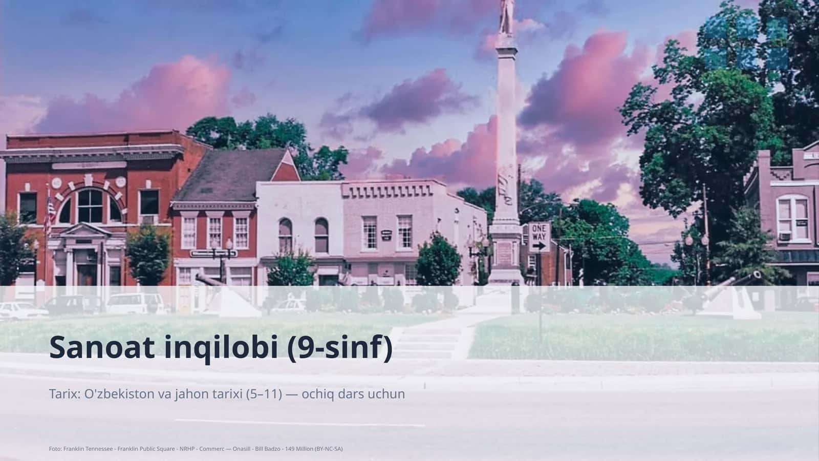 Sanoat inqilobi (9-sinf) 1