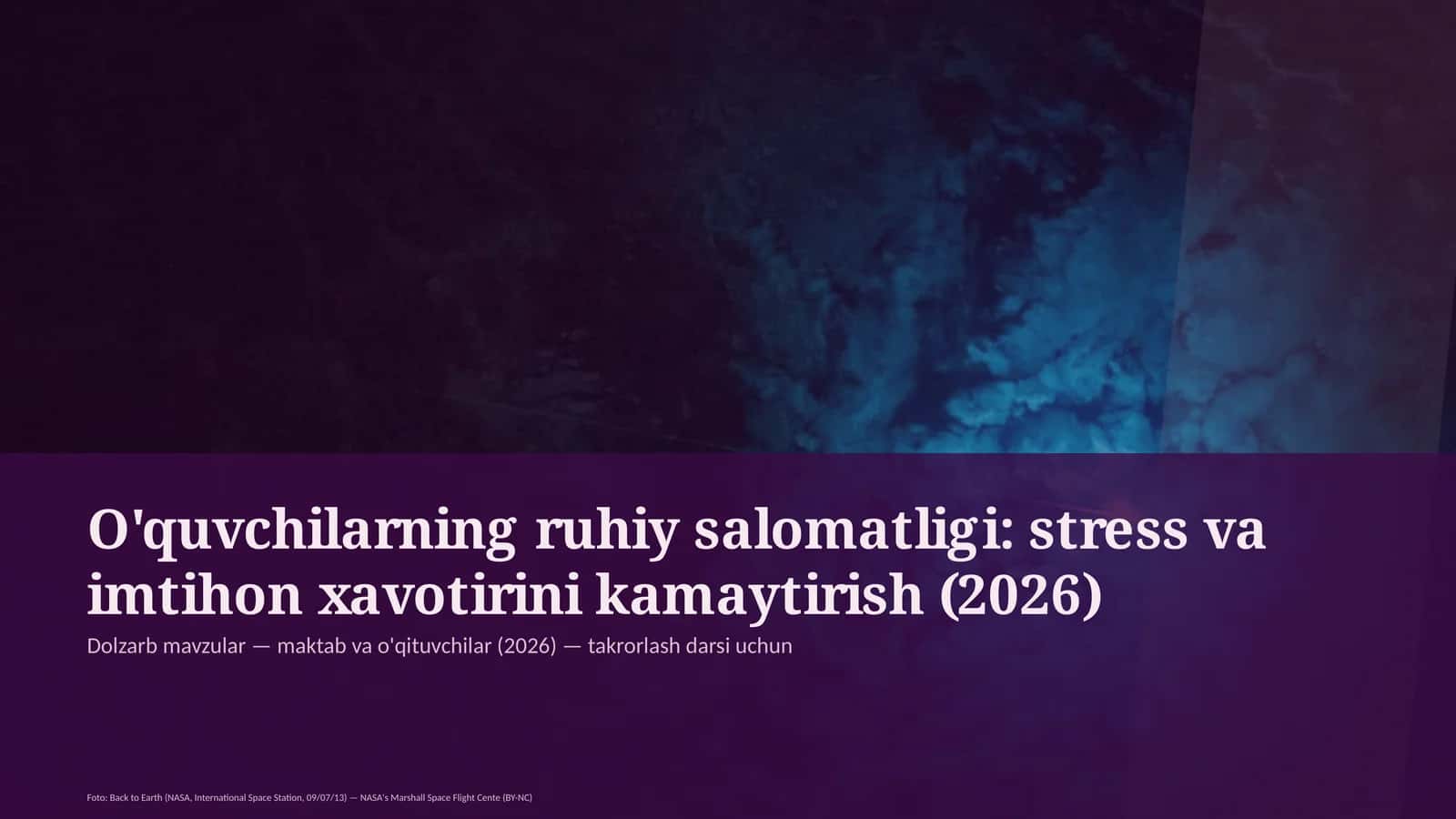 Dolzarb mavzular — maktab va o'qituvchilar 1