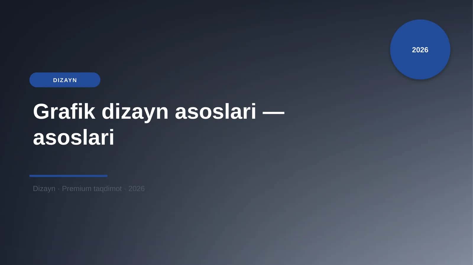 Grafik dizayn asoslari — asoslari 1