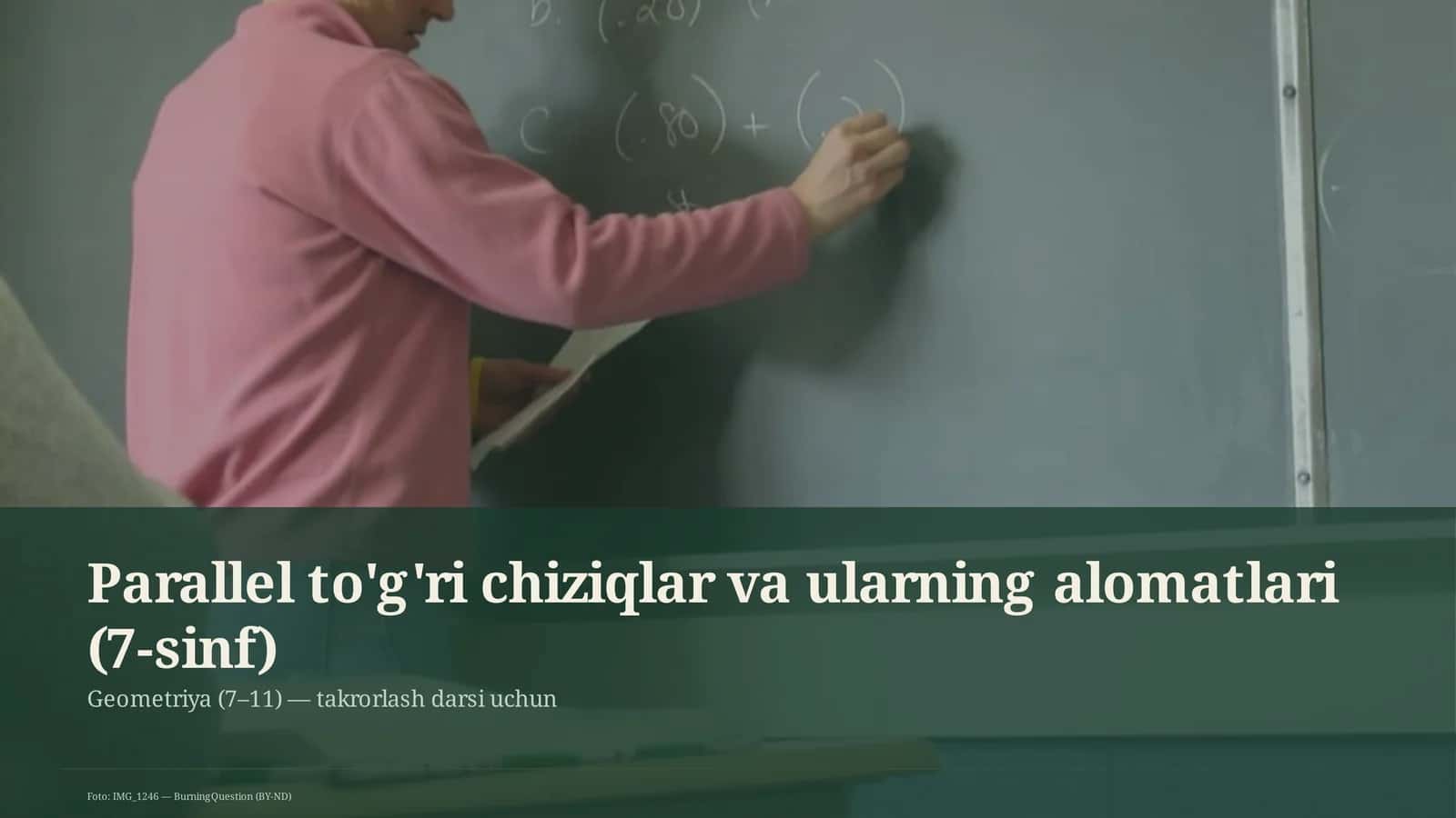 Geometriya (7–11) — takrorlash darsi uchun 1