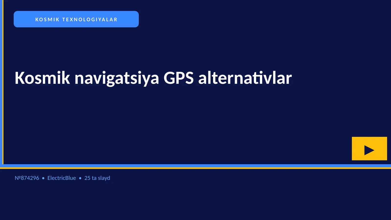 Kosmik navigatsiya GPS alternativlar 1