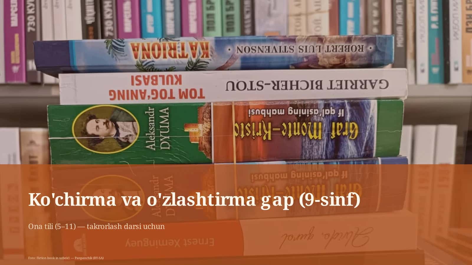 Ko'chirma va o'zlashtirma gap (9-sinf) 1