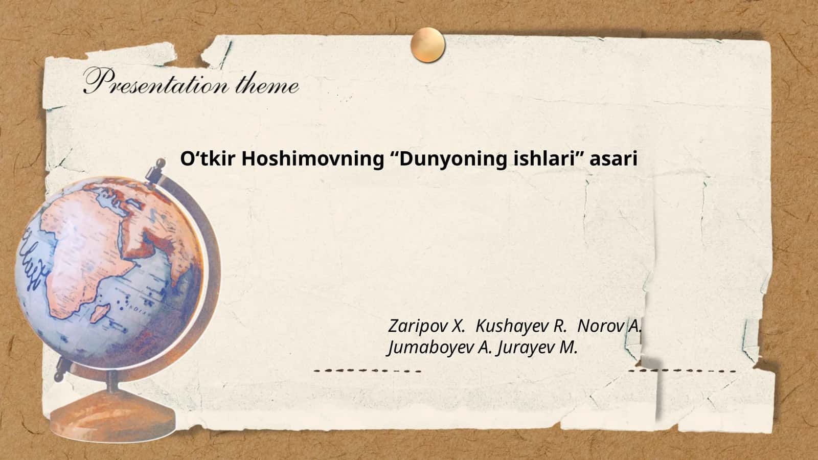 Dunyoning ishlari 1