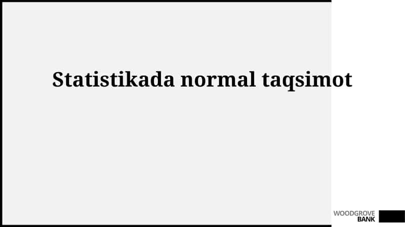 Normal taqsimot 1