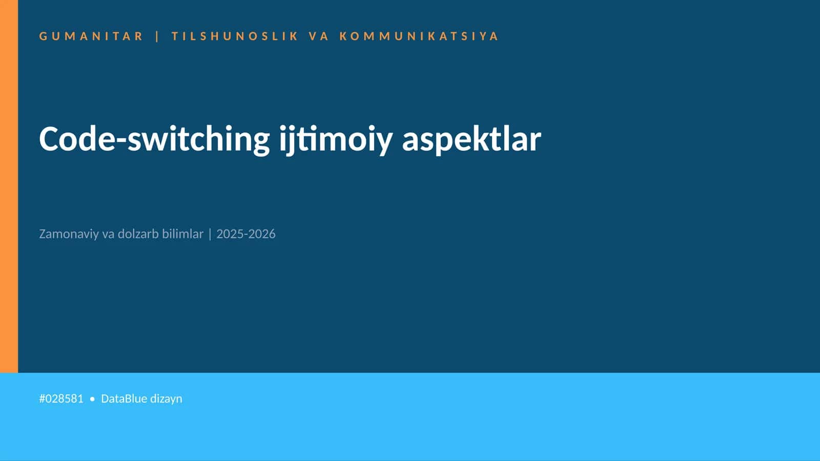 Code-switching ijtimoiy aspektlar 1
