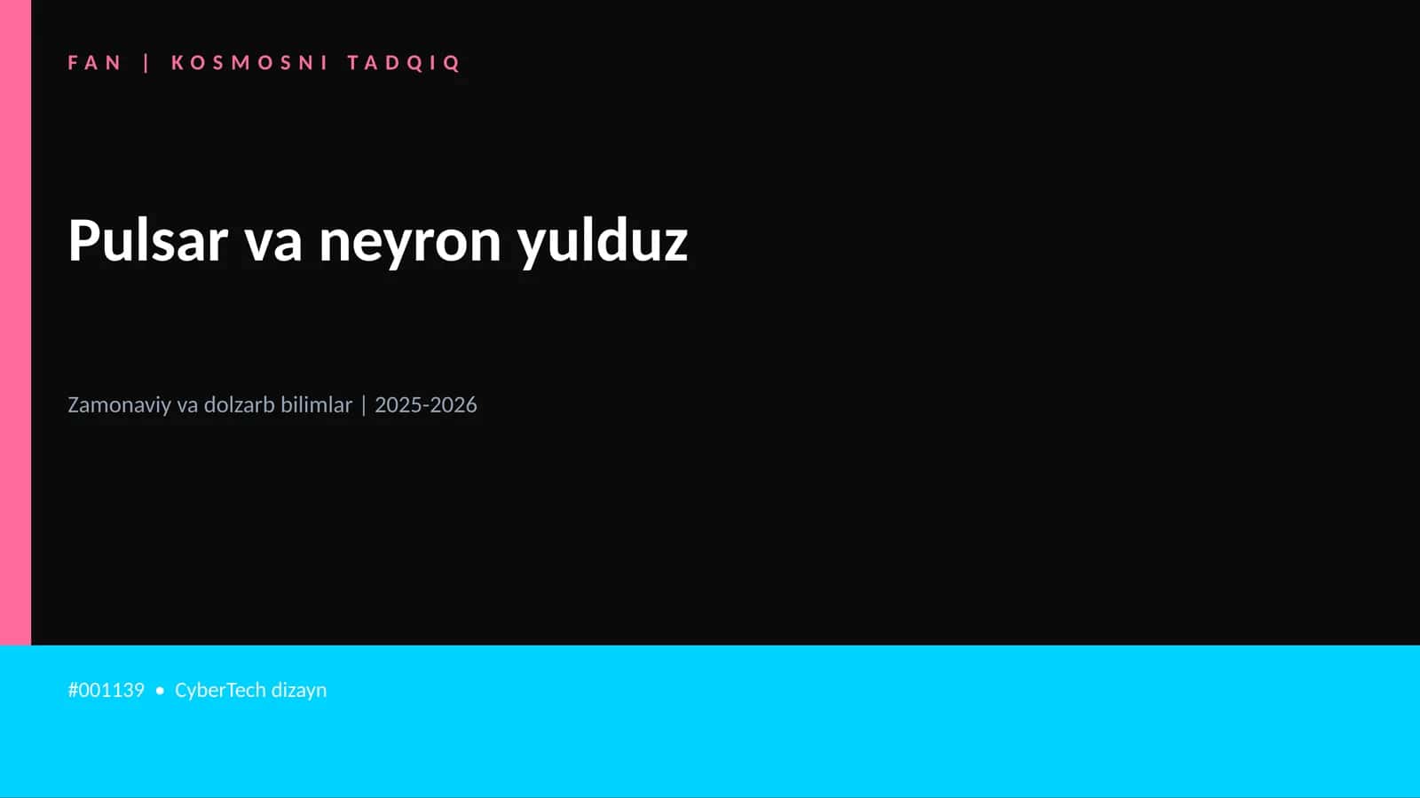 Pulsar va neyron yulduz 1