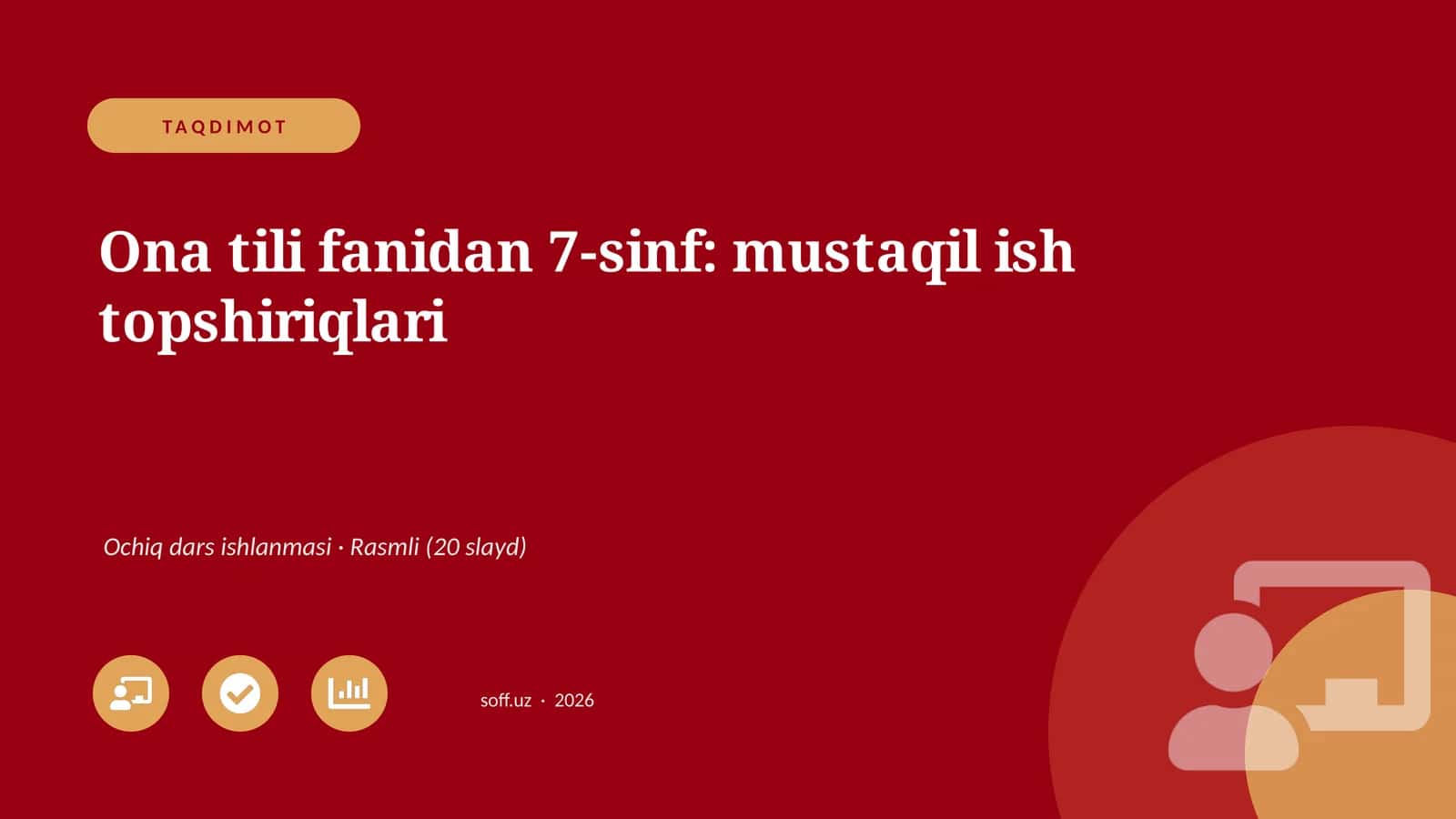Ona tili fanidan 7-sinf: mustaqil ish topshiriqlari 1