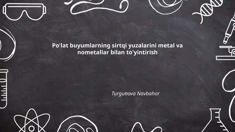 Tsink bilan galvanizatsiya 1