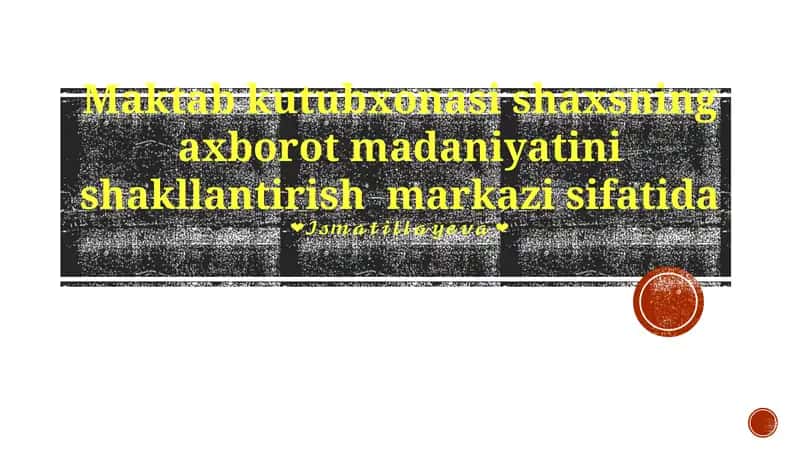Maktab kutubxonasi 1