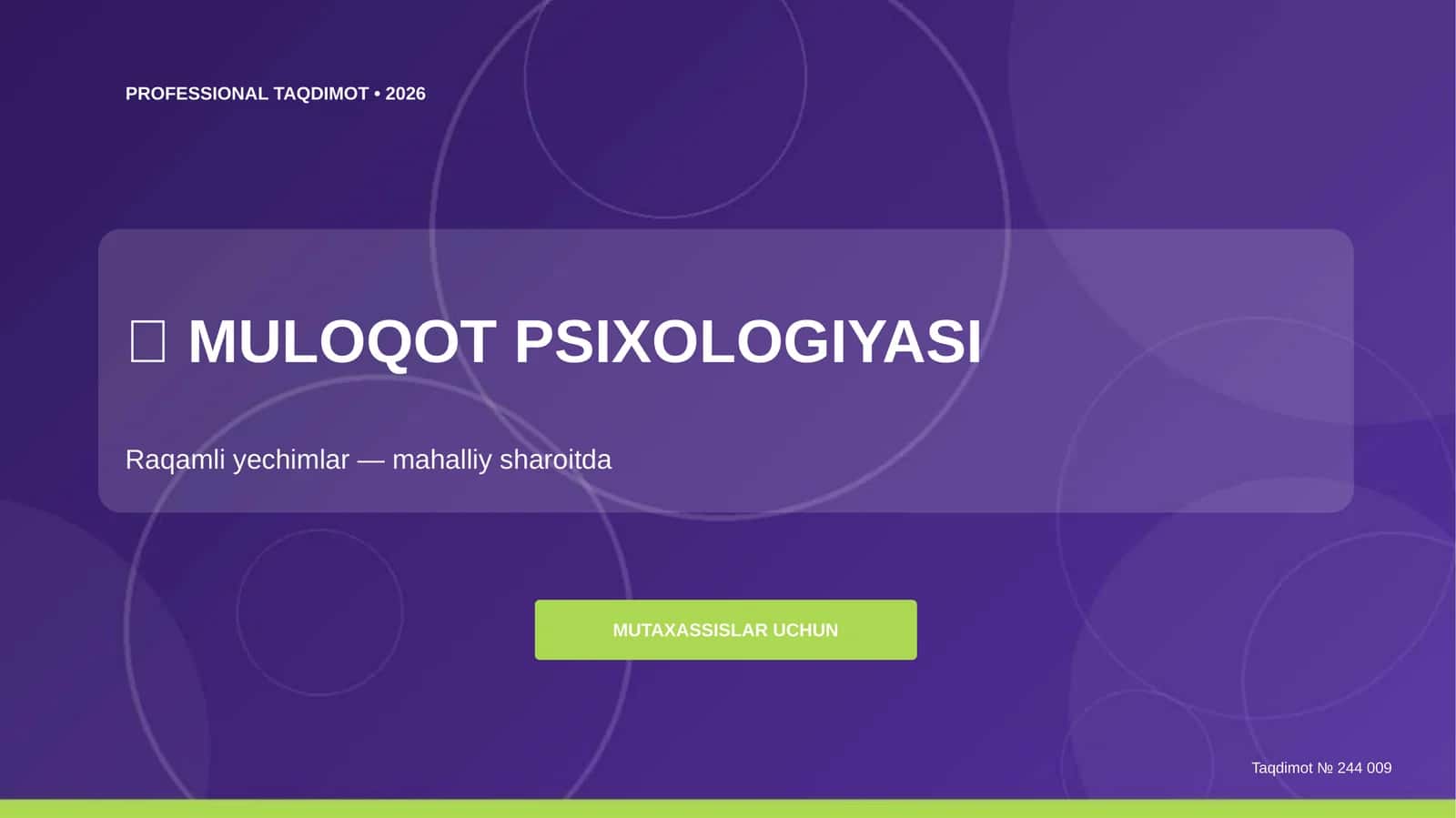 MULOQOT PSIXOLOGIYASI 1