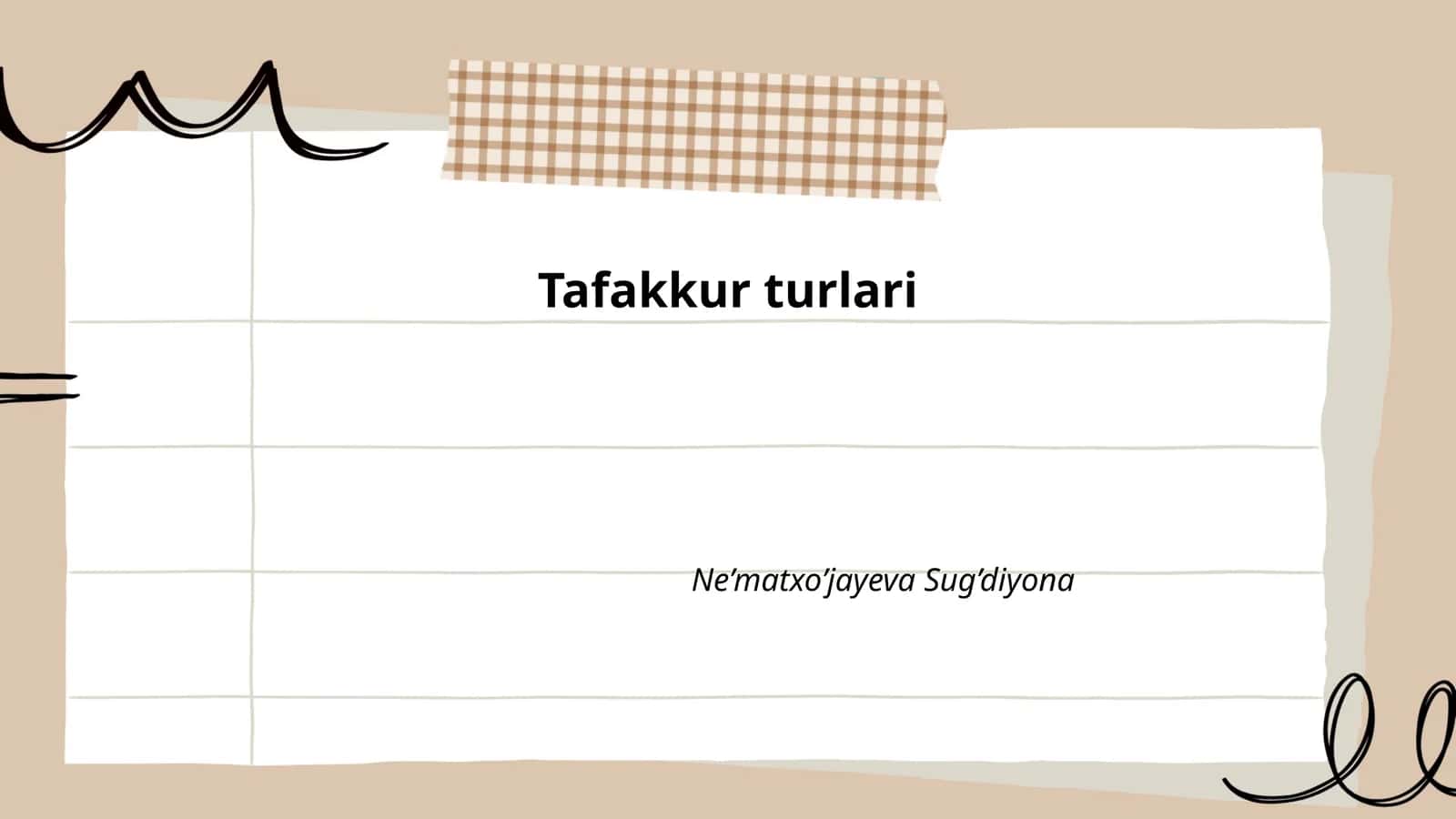 Tafakkur turlari 1