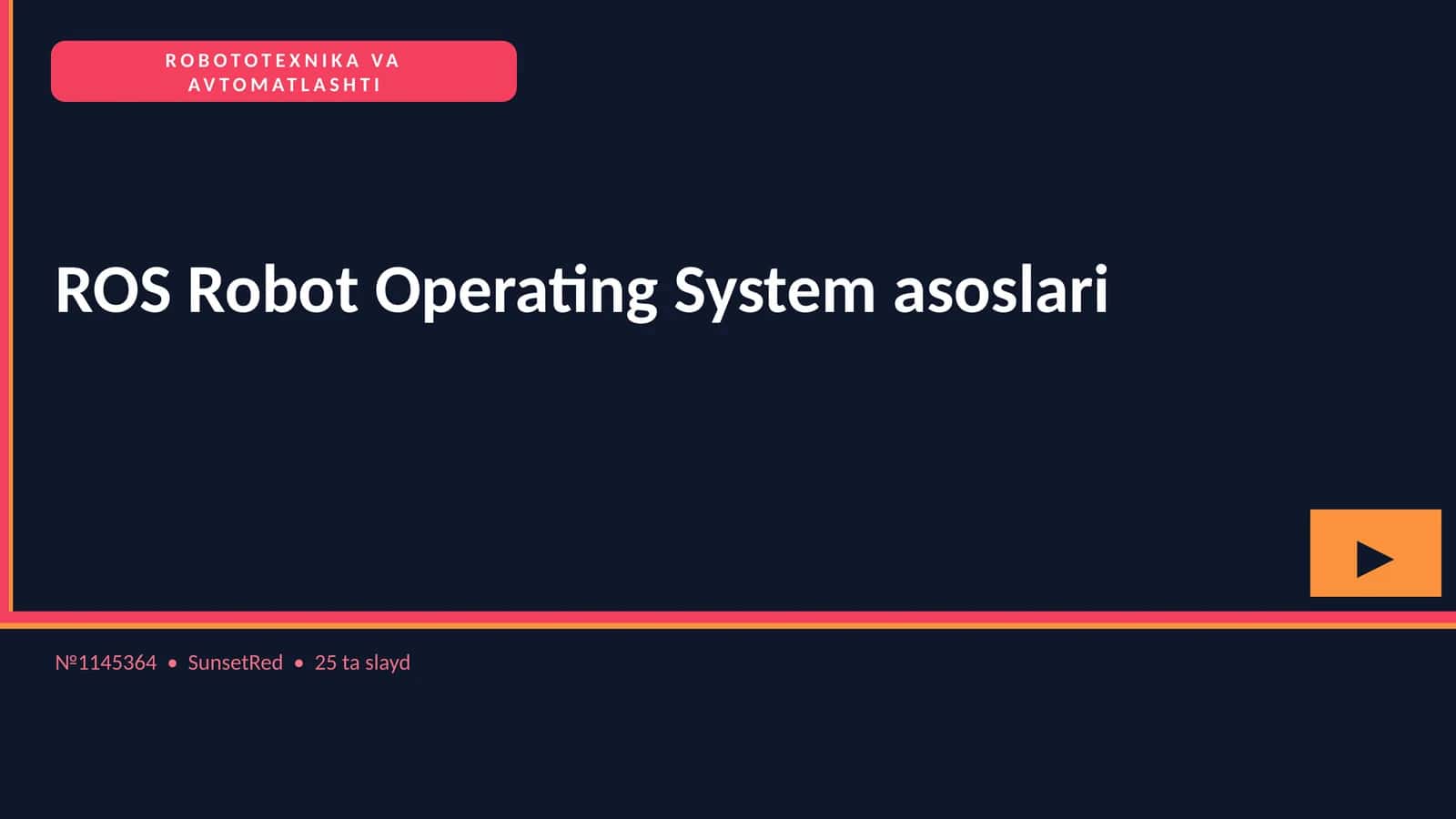 ROBOTOTEXNIKA VA AVTOMATLASHTI 1