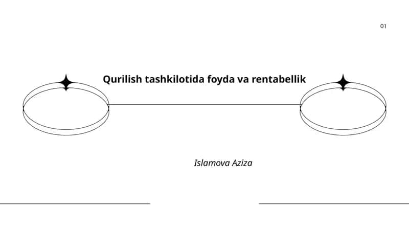 Qurilish tashkilotida foyda va rentabellik 1