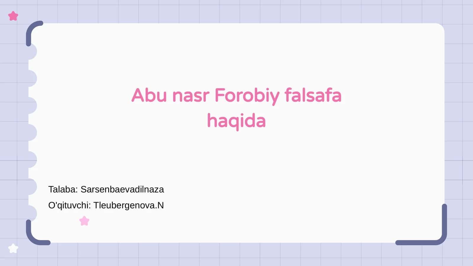 Abu Nasr Forobiy falsafa haqida 1