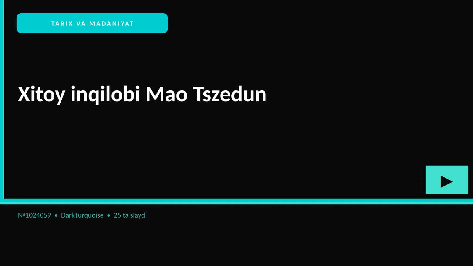 Xitoy inqilobi Mao Tszedun 1