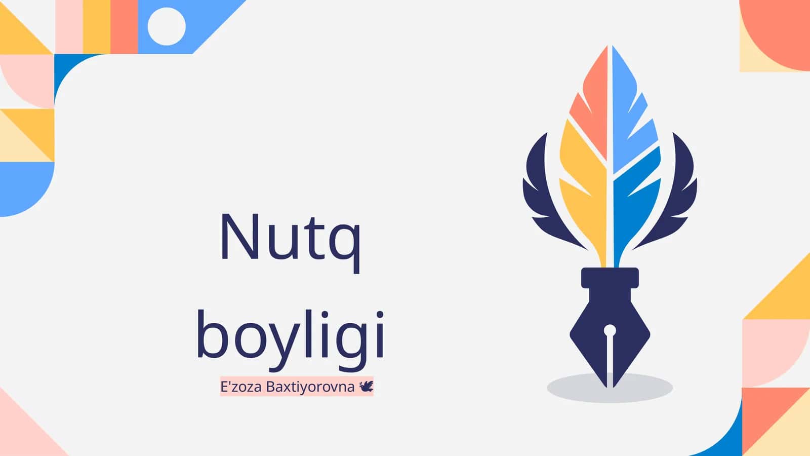 Nutq boyligi 1