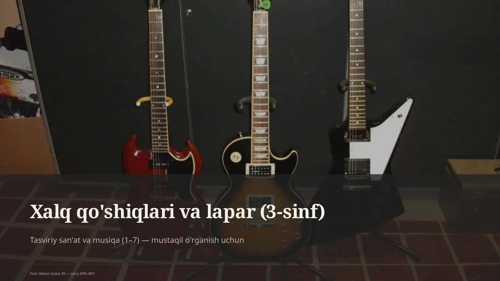 Xalq qo'shiqlari va lapar (3-sinf) 1
