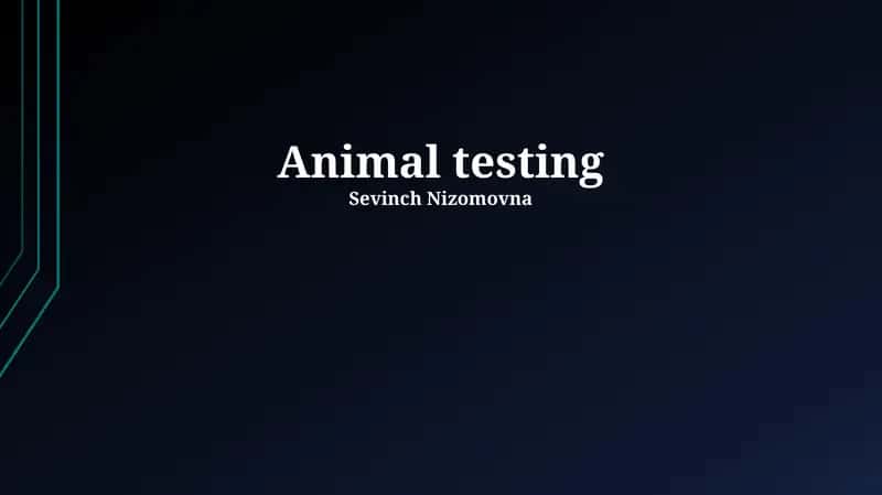 Animal Testing 1