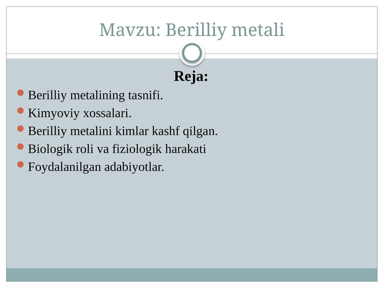 Berilliy metali 1