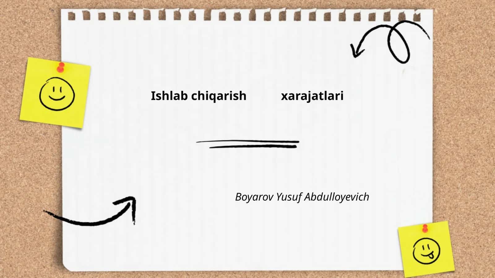 Xomashyo xarajatlari 1