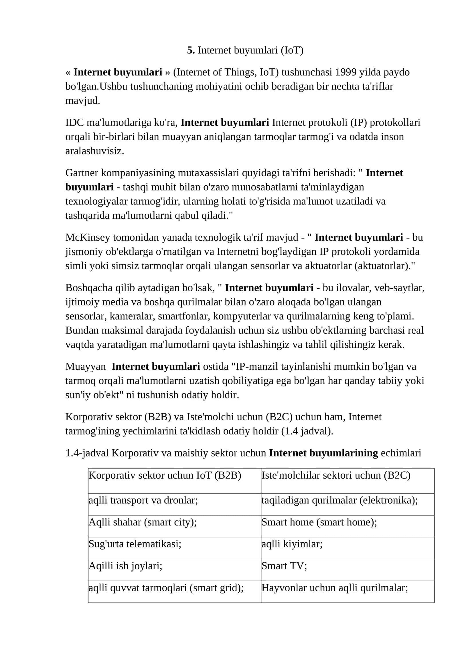 Internet buyumlari (IoT) 1
