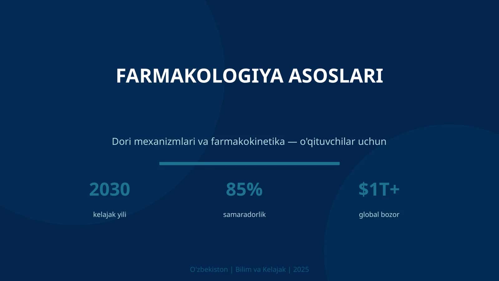 FARMAKOLOGIYA ASOSLARI 1