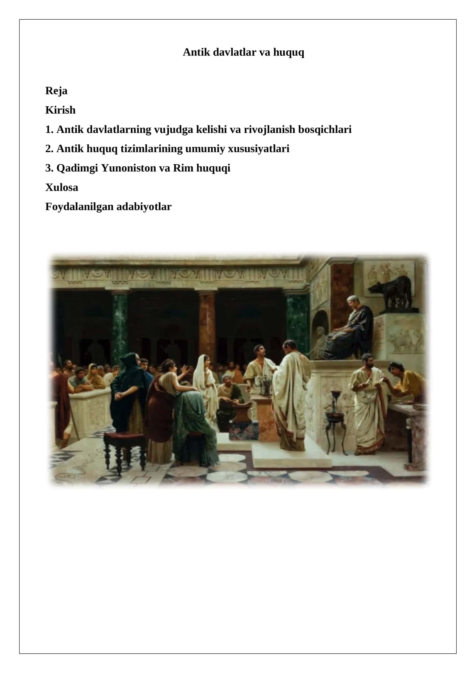 Antik davlatlar va huquq 1