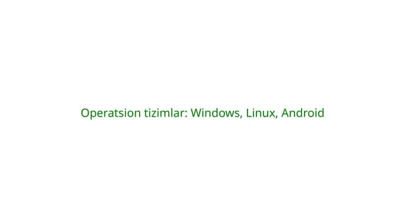 Windows operatsion tizimi 1