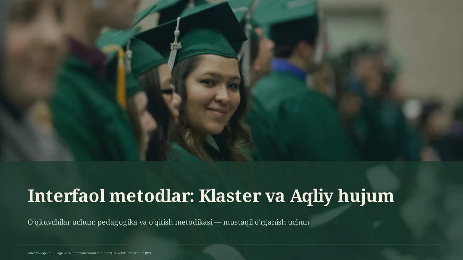 Interfaol metodlar: Klaster va Aqliy hujum 1